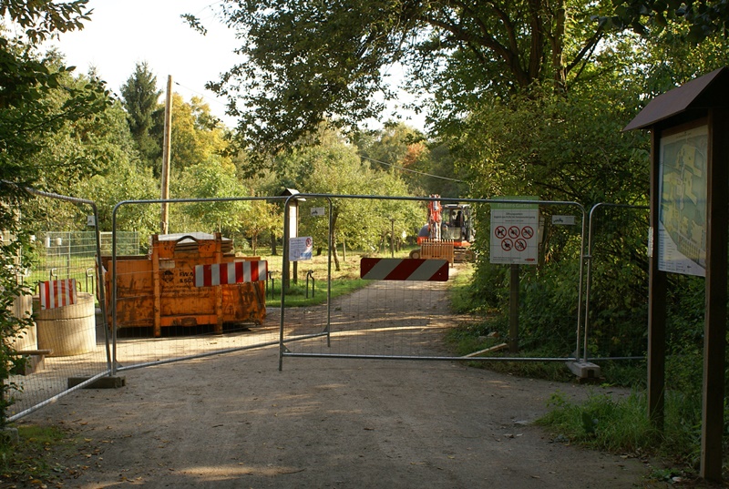 Finkens Garten bekommt einen neuen Abwasserkanal